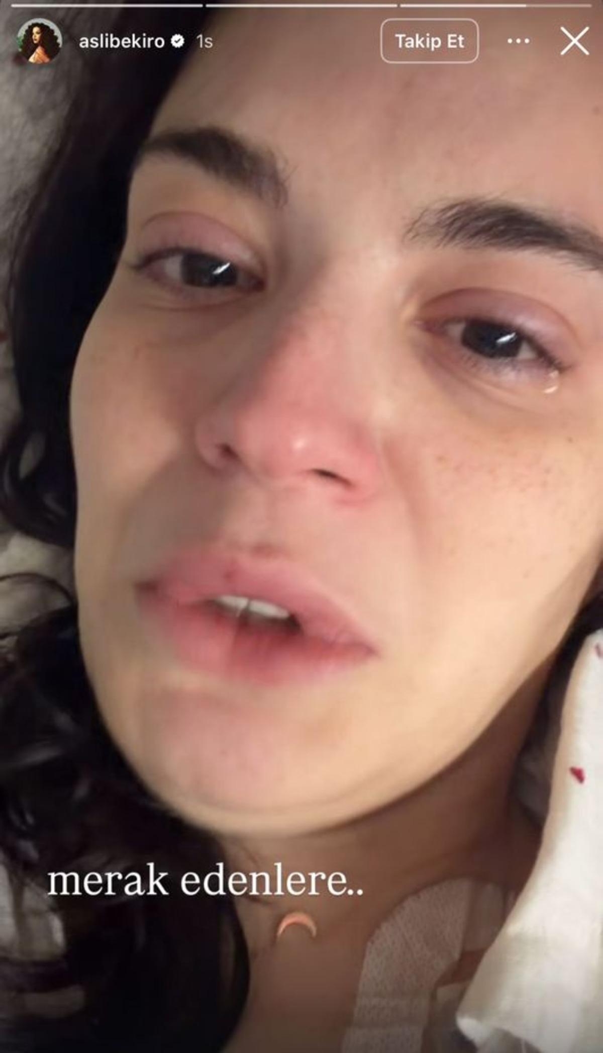 Aslı Bekiroğlu hastaneden &ccedil;ıkamıyor! Ağlayarak paylaştı 2