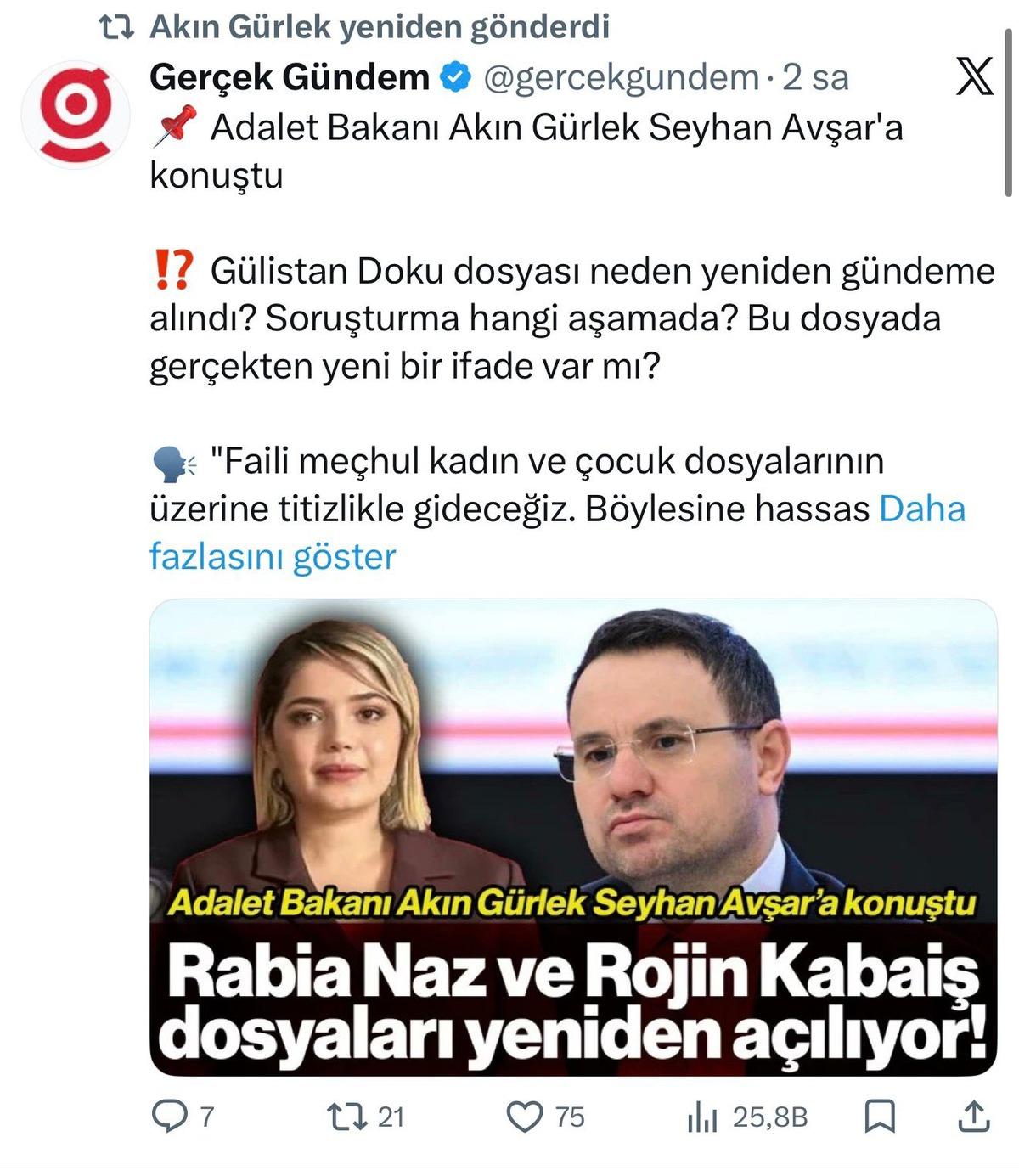 Cevapsız sorular yanıt buluyor! G&uuml;listan sonrası Rojin ve Rabia Naz dosyaları da yeniden a&ccedil;ılıyor, su&ccedil;lu varsa cezasını &ccedil;ekecek 3