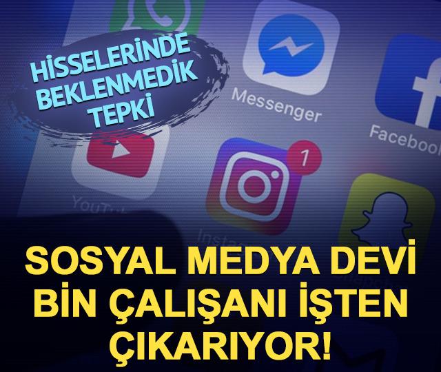 Sosyal medya devi bin kişiyi işten &ccedil;ıkarıyor! 'Yapay zeka' detayı