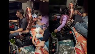 Tır şof&ouml;r&uuml; ailesinden uzak kalmamak i&ccedil;in tır kabinini eve d&ouml;n&uuml;şt&uuml;rd&uuml;!