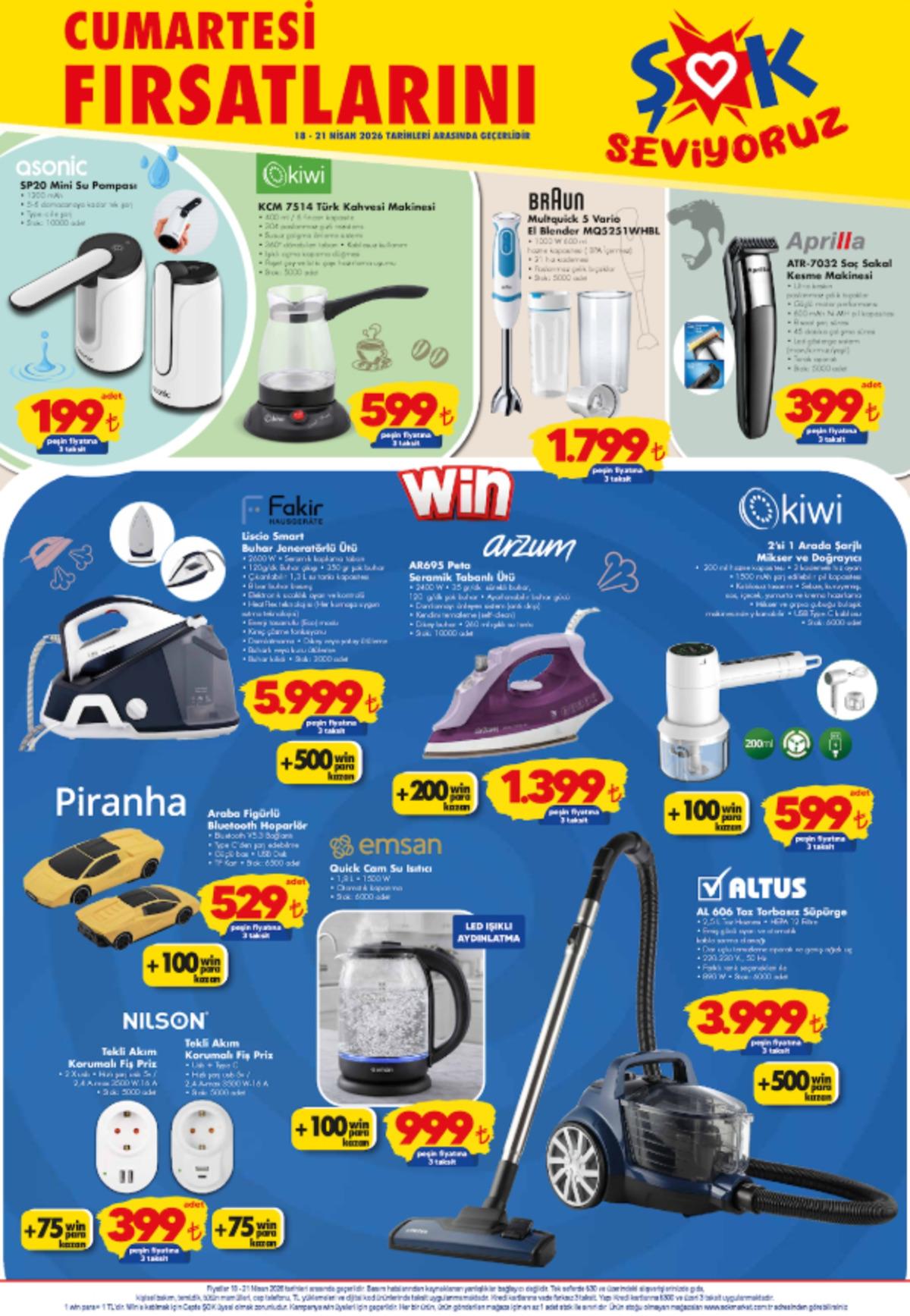 ŞOK a bahçe ve elektronik ürünler geliyor! 18 Nisan 2026 ŞOK aktüel katalog yayınlandı! 1