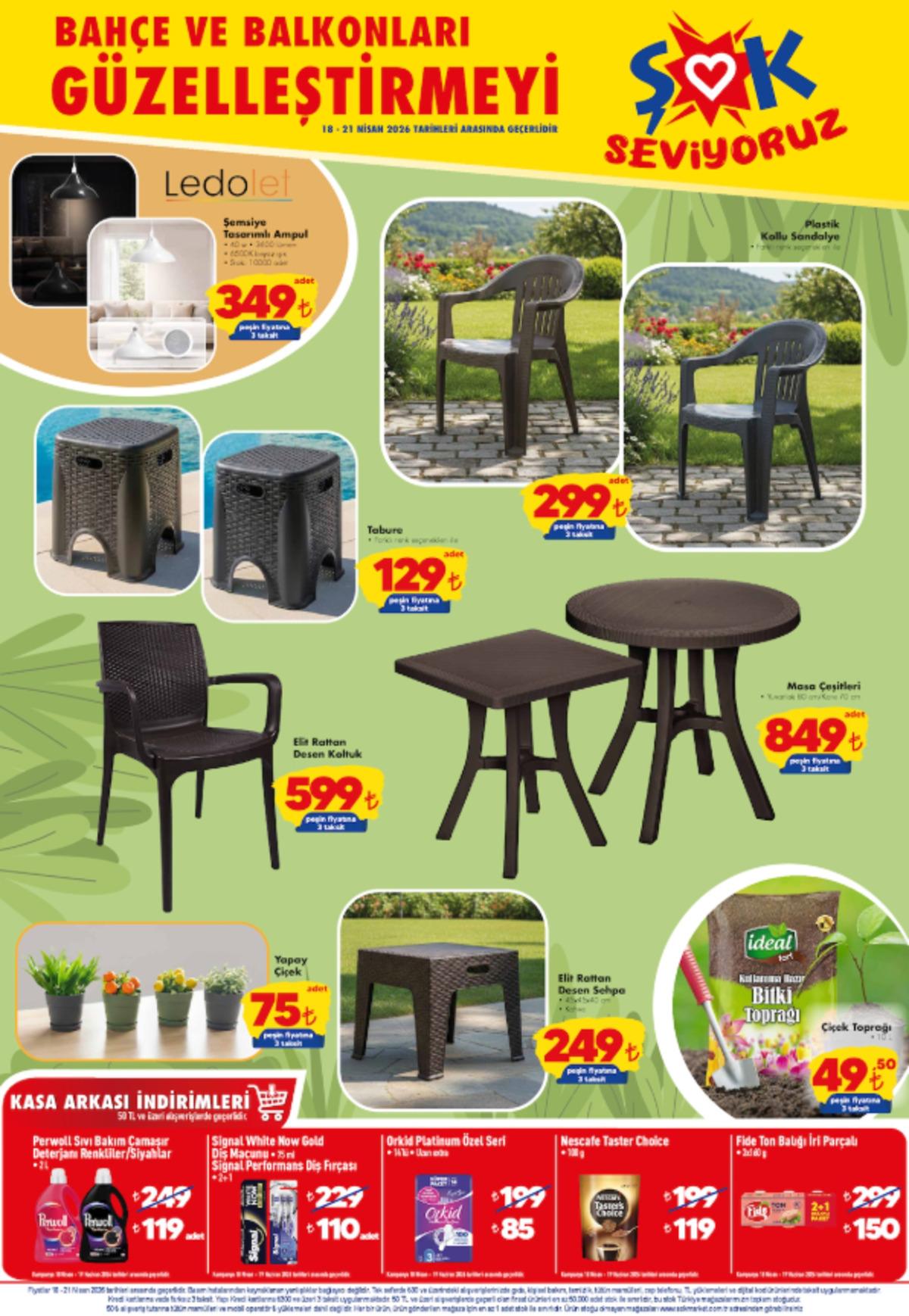 ŞOK a bahçe ve elektronik ürünler geliyor! 18 Nisan 2026 ŞOK aktüel katalog yayınlandı! 2