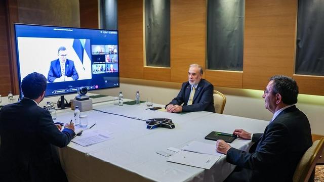 Cumhurbaşkanı Yardımcısı Yılmaz, Hürmüz Boğazı’na ilişkin çevrim içi toplantıya katıldı