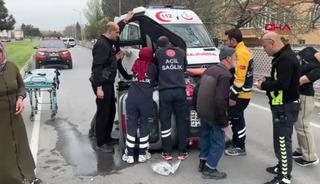 Yer: K&uuml;tahya! Kontrolden &ccedil;ıkan motosiklet bah&ccedil;e duvarına &ccedil;arptı