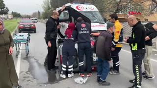 Yer: Kütahya! Kontrolden çıkan motosiklet bahçe duvarına çarptı