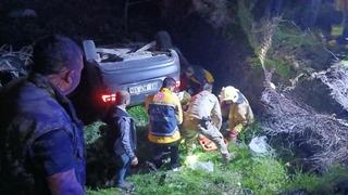 Cizre’de otomobil şarampole yuvarlandı: 4 yaralı