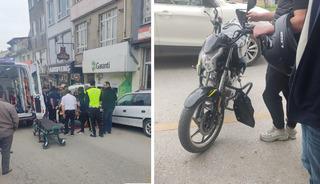Kastamonu&rsquo;da motosiklet otomobile &ccedil;arptı: 1 yaralı
