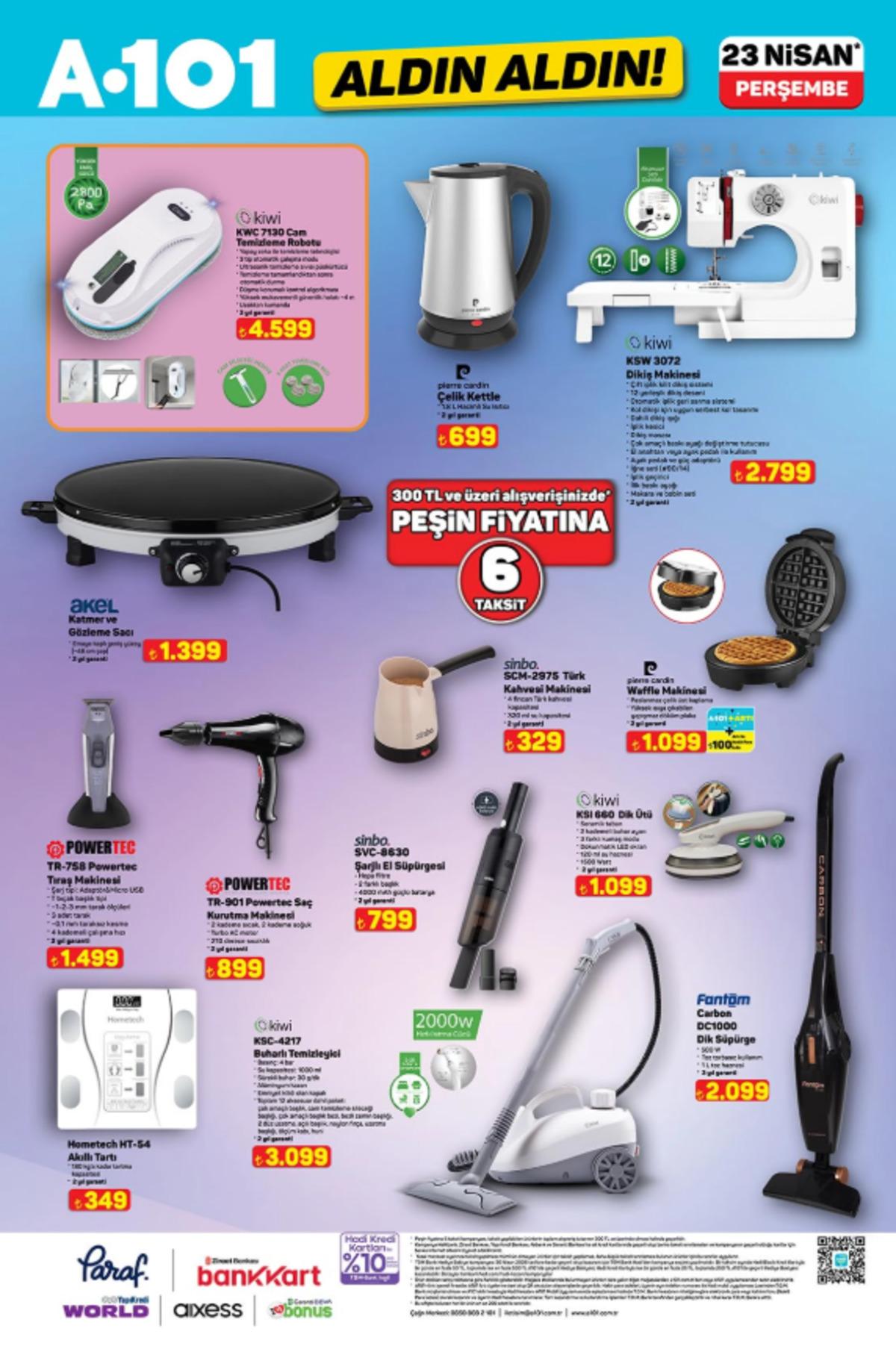 A101 e elektrikli moped geliyor! 23 Nisan 2026 A101 kataloğu 9