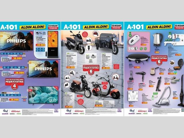 A101'e elektrikli moped geliyor! 23 Nisan 2026 A101 kataloğu