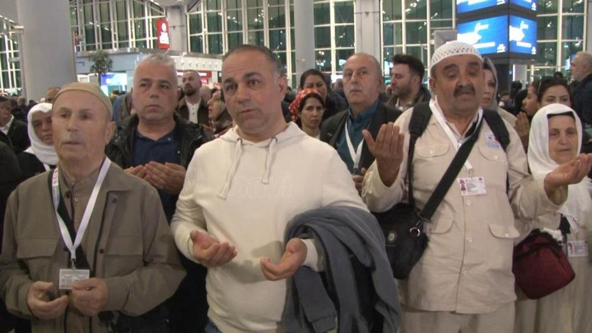 Yılın ilk hacı adayları İstanbul Havalimanı'ndan kutsal topraklara uğurlandı