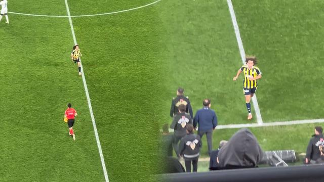 Kadıköy'de ilginç olay! Guendouzi, stadyumu böyle terk etti