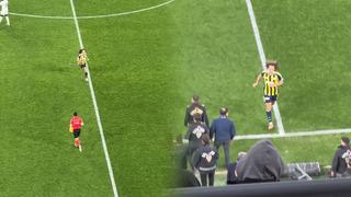 Kadıköy'de ilginç olay! Guendouzi, stadyumu böyle terk etti