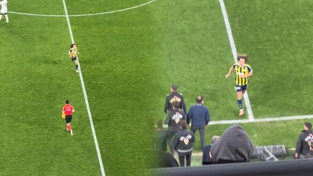 Kadıköy'de ilginç olay! Guendouzi, stadyumu böyle terk etti