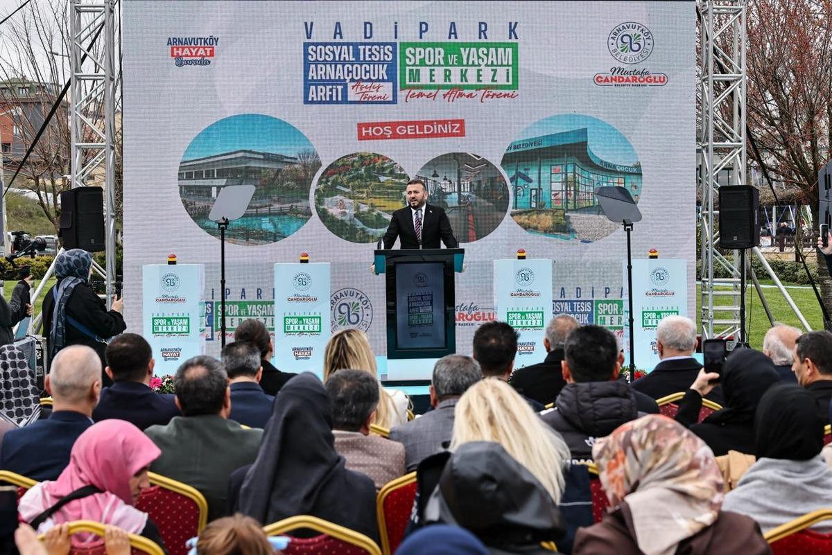 Arnavutk&ouml;y&rsquo;de hizmet yağmuru: 3 yeni tesis A&ccedil;ıldı, Vadipark Spor ve Yaşam Merkezi&rsquo;nin temeli atıldı 5