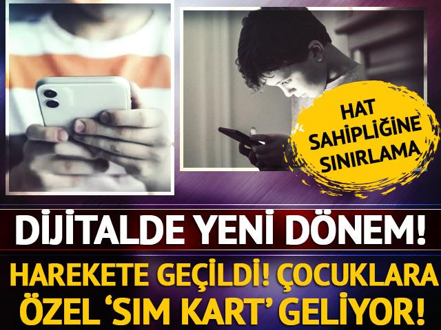 &Ccedil;ocuklara &ouml;zel SIM kart geliyor! Sınırlama olacak