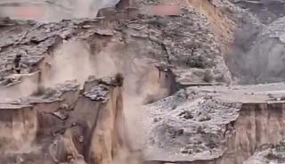 Dev toprak kayması g&uuml;ndemde: Yama&ccedil; &ccedil;&ouml;kt&uuml;!