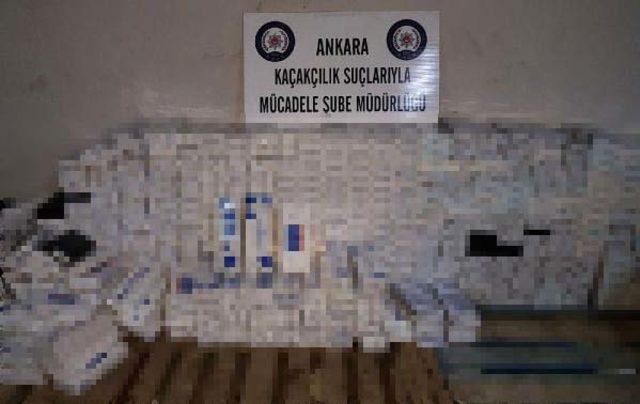 Ankara'da kaçak sigara çetesine operasyon: 7 gözaltı