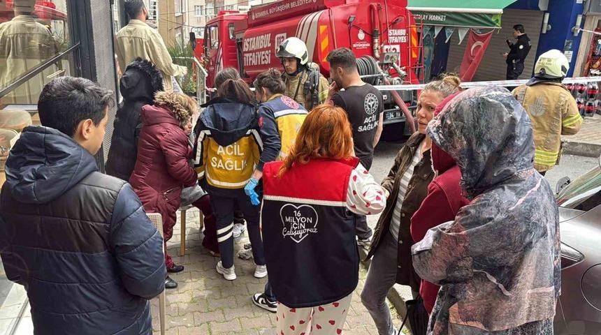 Şişli&rsquo;de korkutan baca yangını