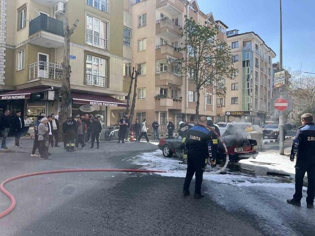 Tekirdağ&rsquo;da korku dolu anlar: LPG&rsquo;li otomobil alev topuna d&ouml;nd&uuml; 3