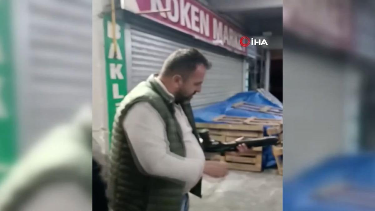 Zonguldak ta dehşet anları! Pompalı t&uuml;fekle iş yerini basıp kurşun yağdırdı 1