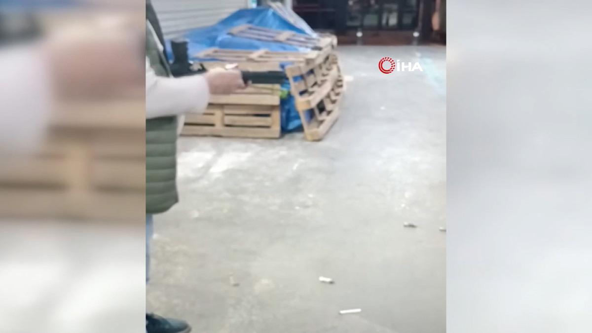 Zonguldak ta dehşet anları! Pompalı t&uuml;fekle iş yerini basıp kurşun yağdırdı 2