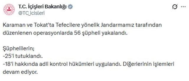 2 ilde  tefeci  operasyonu: 25 tutuklama 1