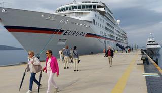 Bodrum'a "Europa" kruvaziyeriyle 357 turist geldi