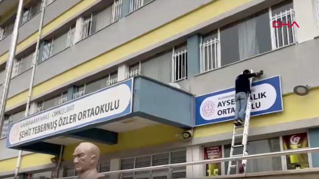 Kahramanmaraş’taki olay sonrası Ayser Çalık Ortaokulu için yeni karar