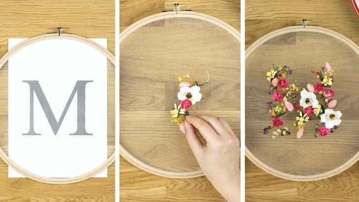 Tül üzerine nakış işleme