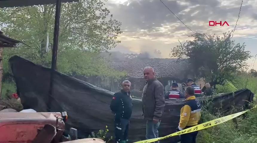 Manisa'da bağ evinde yangın! Yaşlı adam hayatını kaybetti