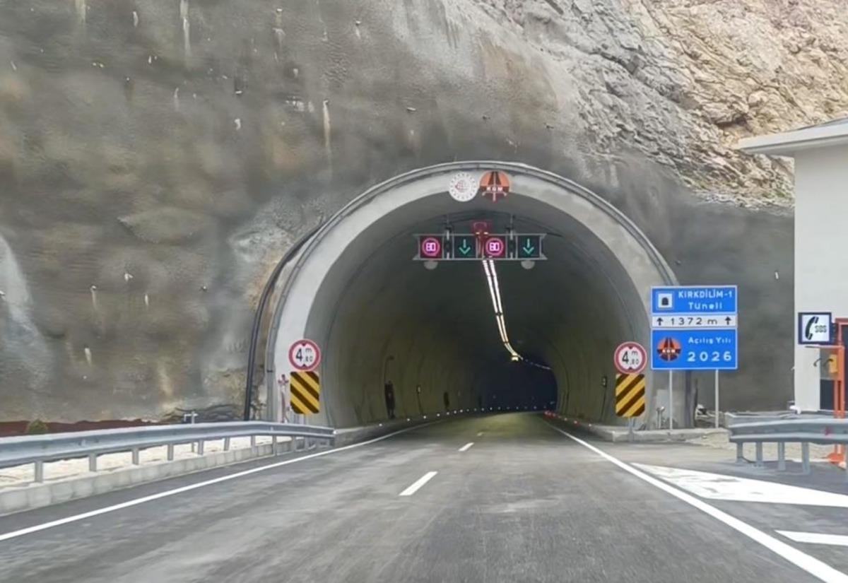 Karadeniz i İ&ccedil; Anadolu ya bağlayan Kırkdilim T&uuml;nelleri trafiğe a&ccedil;ıldı 1