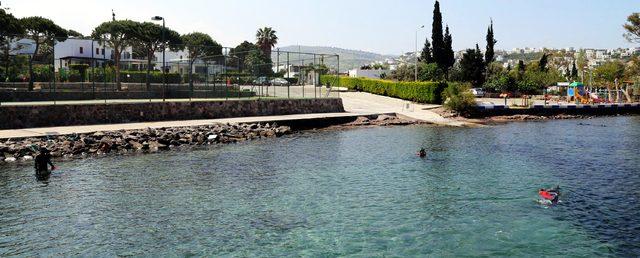 Küçükbük Koyu'nda deniz dibi temizliği