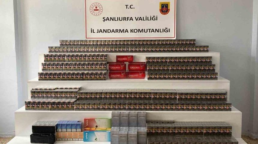Viranşehir&rsquo;de 4 bin 900 paket ka&ccedil;ak sigara ele ge&ccedil;irildi