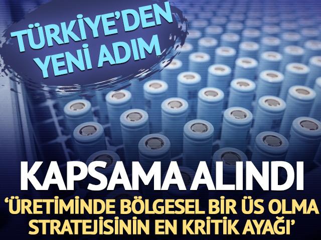 T&uuml;rkiye'den batarya &uuml;retiminde b&ouml;lgesel &uuml;s olma yolunda kritik ham madde adımı