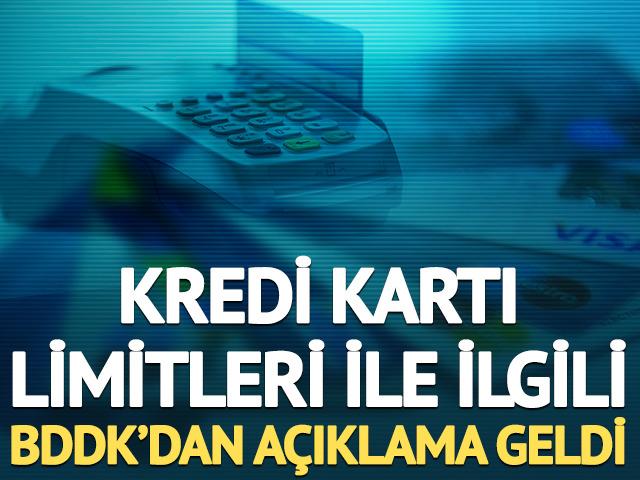 Kredi kartı limitleri i&ccedil;in BDDK'dan a&ccedil;ıklama: Yeni bir karar yok