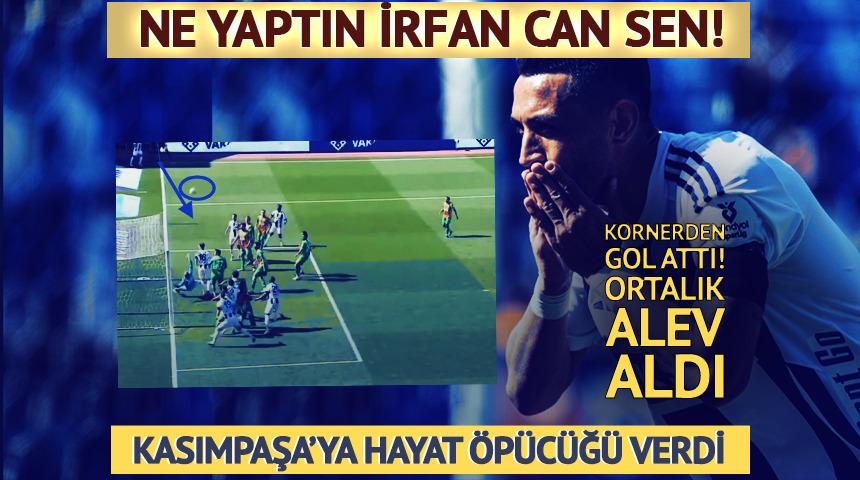 İrfan Can&rsquo;dan nefis gol! Kornerden attı, Fenerbah&ccedil;e'ye mesajını &ccedil;aktı