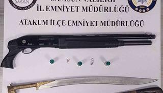 Atakum&rsquo;da ruhsatsız silah ve kılı&ccedil; ele ge&ccedil;irildi