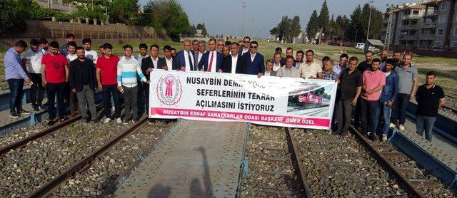 Nusaybin'de tren seferlerinin yeniden başlatılması için açıklama yapıldı