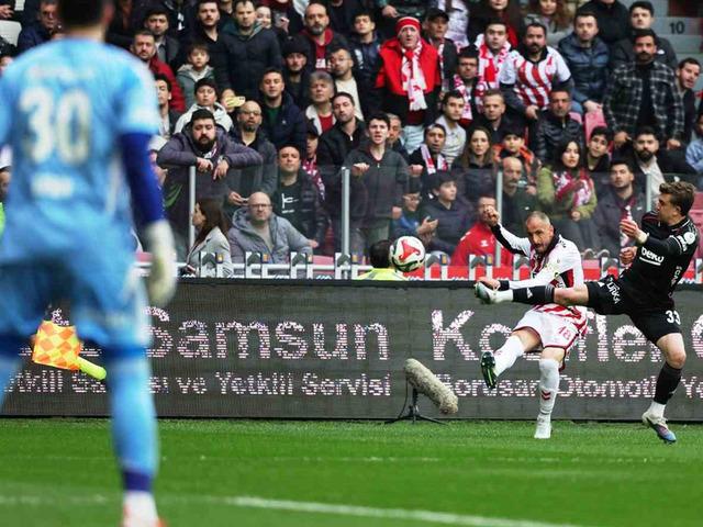 Beşiktaş&rsquo;a 5 dakikalık şok! Samsun&rsquo;da f&uuml;ze yağmuru