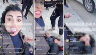 Dehşet g&ouml;r&uuml;nt&uuml;leri: TikTok fenomeni canlı yayında kadını bı&ccedil;akladı!