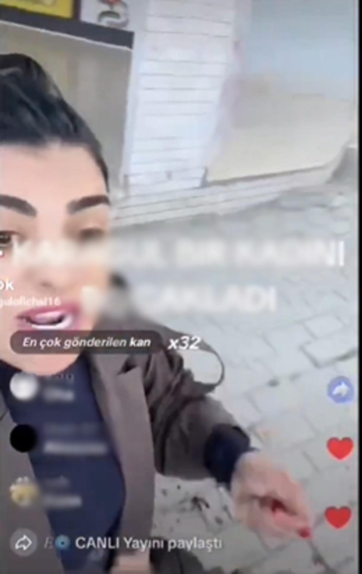 Dehşete d&uuml;ş&uuml;ren canlı yayın! TikTok fenomeni kadın sokak ortasında bir kadını bı&ccedil;akaladı: O anları saniye saniye yayınladı 3
