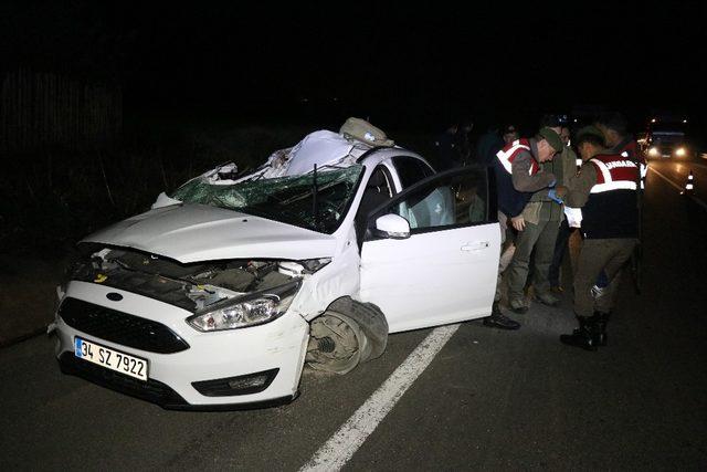 Otostop çekerek bindiği otomobil kaza yapınca hayatını kaybetti