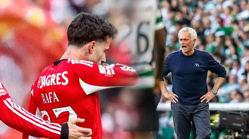 Portekiz'de Rafa Silva Sporting'i son saniyede yıktı! Mourinho &ccedil;ıldırdı