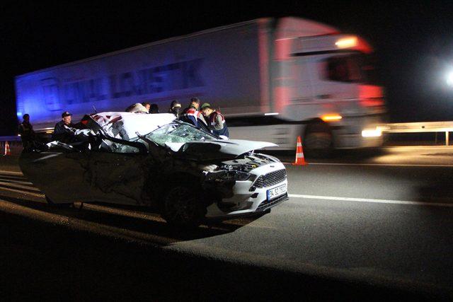 Otostopla bindiği otomobilin karıştığı kazada öldü