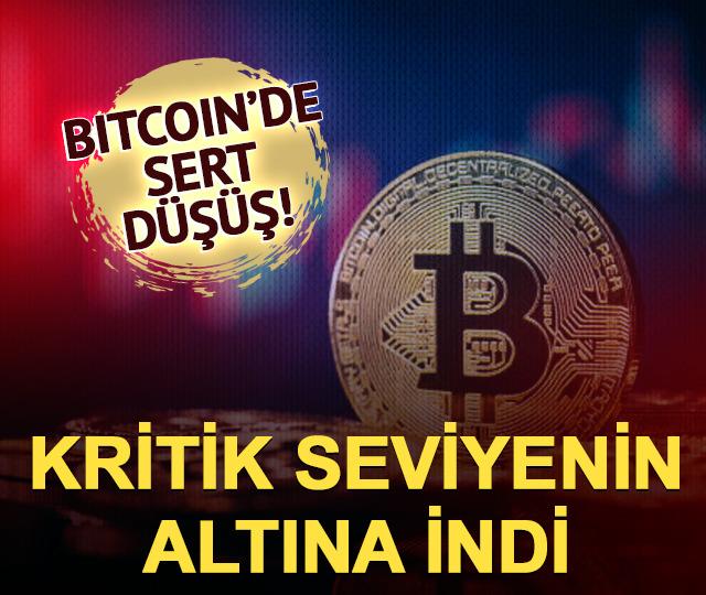 Bitcoin'de sert d&uuml;ş&uuml;ş! 74 bin doların altına indi