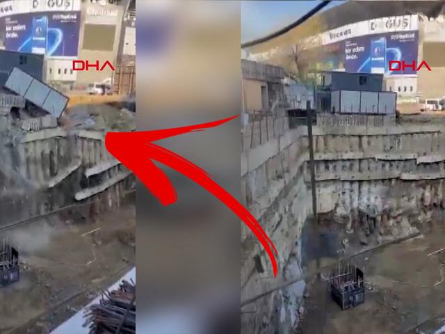 Kadık&ouml;y stadyumu yanında &ccedil;&ouml;kme! Taraftar ayağa kalktı: Stat kontrol edilsin...