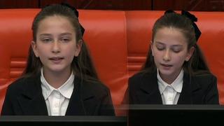 Çocuk başkandan Meclis'i duygulandıran sözler! Hepimizi derinden etkiledi