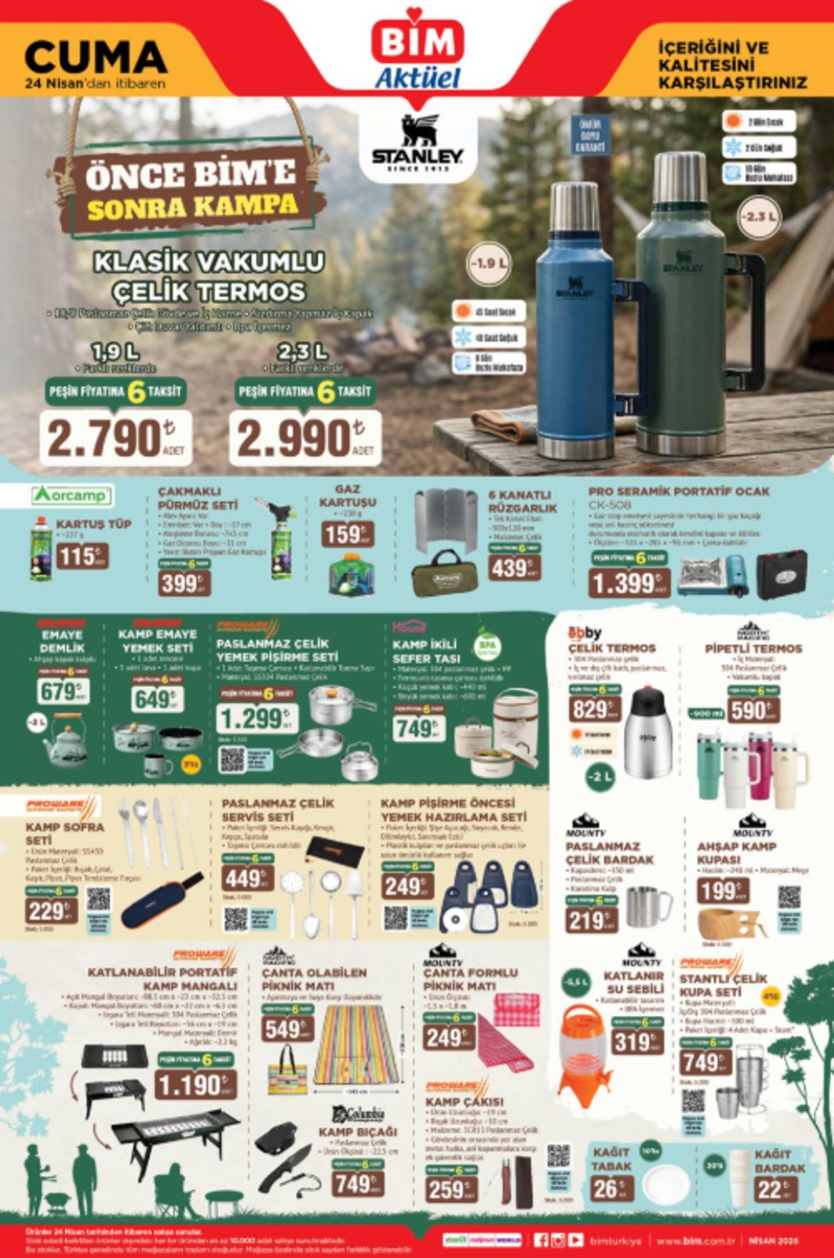 BİM e Stanley termos geliyor! 24 Nisan 2026 BİM kataloğu 4