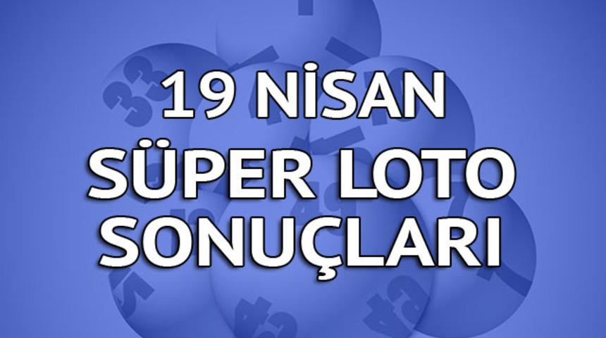 Süper Loto sonuçları 19 Nisan çekilişi! Büyük ikramiye  sonrası ilk çekiliş!