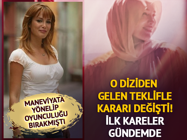 Gamze &Ouml;z&ccedil;elik o diziyle ekrana d&ouml;n&uuml;yor! İlk kareler